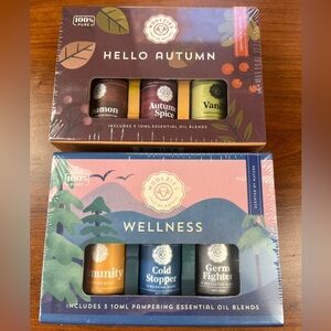 NIB Woolzies Pure Essential Oils 2-Pack "Hello Autumn" and "Wellness" 6 total